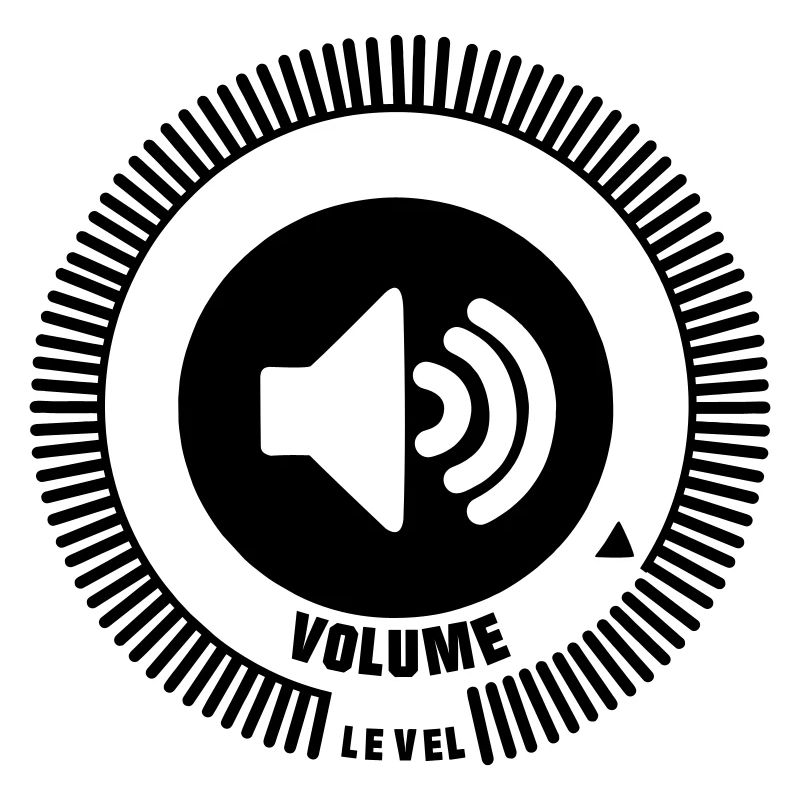 Volume level knob