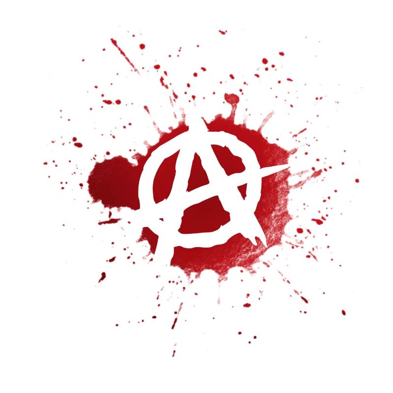 Anarchy bloodied logo
