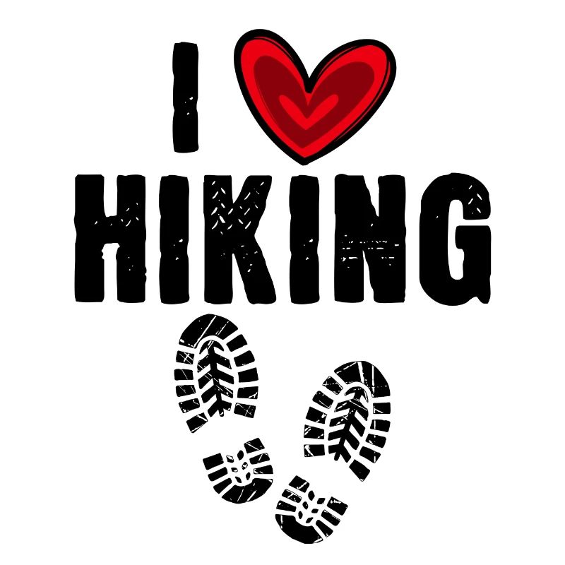 Ich Liebe Wandern Wanderer Herz Statement Berge