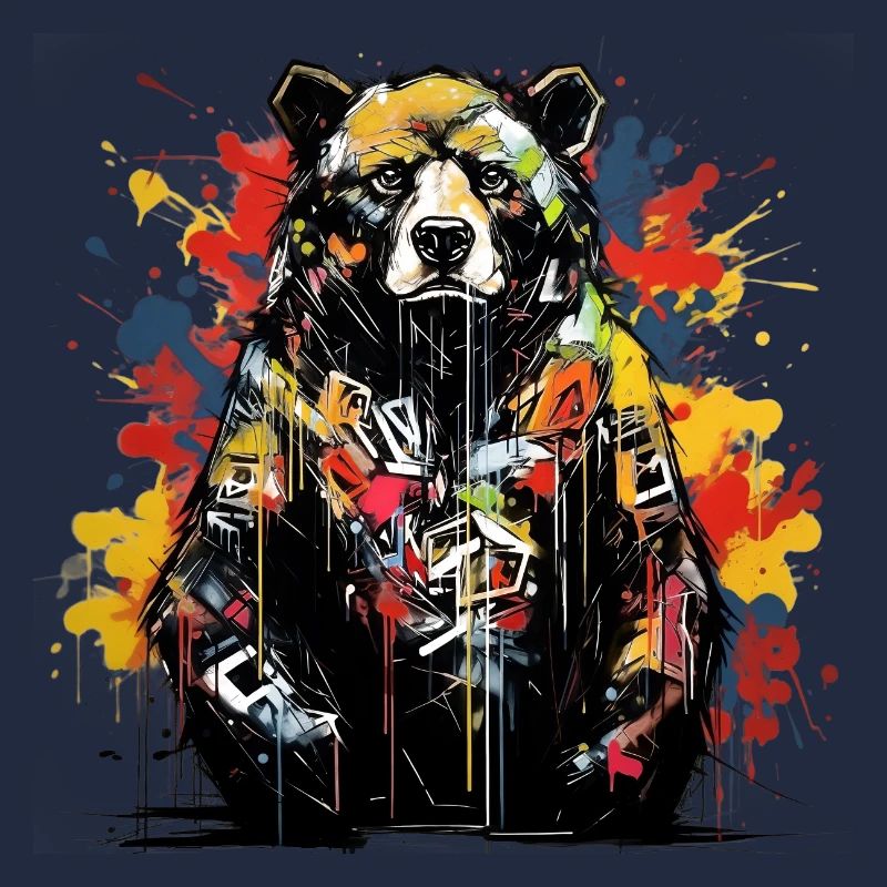 Ours rugissant. La force du style graffiti.