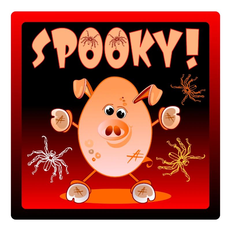 JOYEUX PORCELETS ARAIGNÉES D’HALLOWEEN
