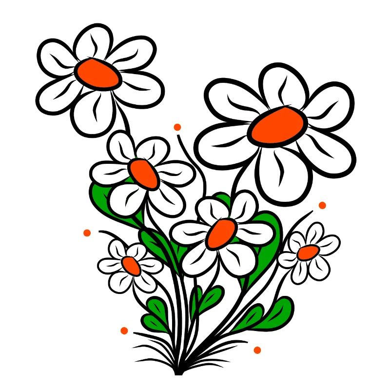 Gänseblümchen Margeriten Blumenranke Blüte blumig
