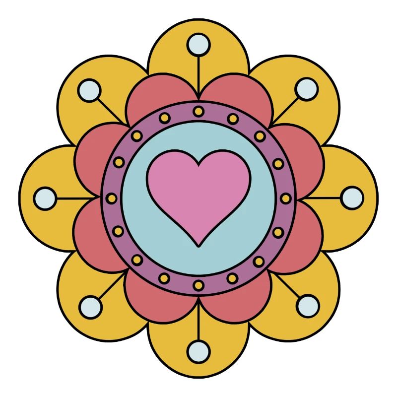 Cute Funky Hippie Boho Flower