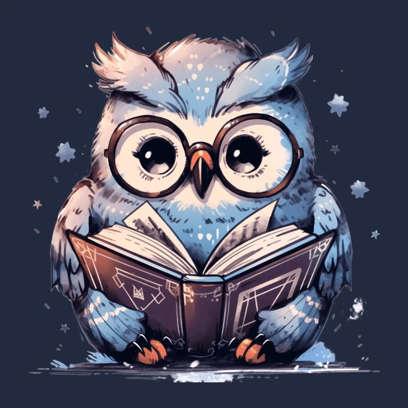 Süße Eule Buch Lesen Lesefan Bücher