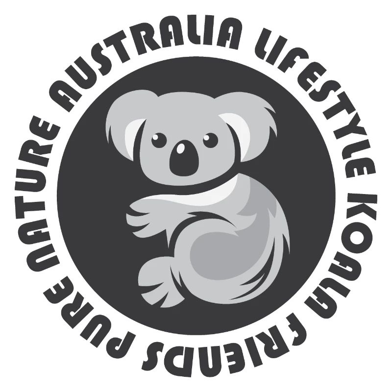 Australien Koala comic Emblem Bär Tiere Symbol