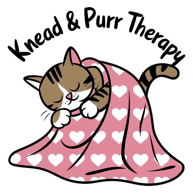 Purring Nap Under Heart Blanket