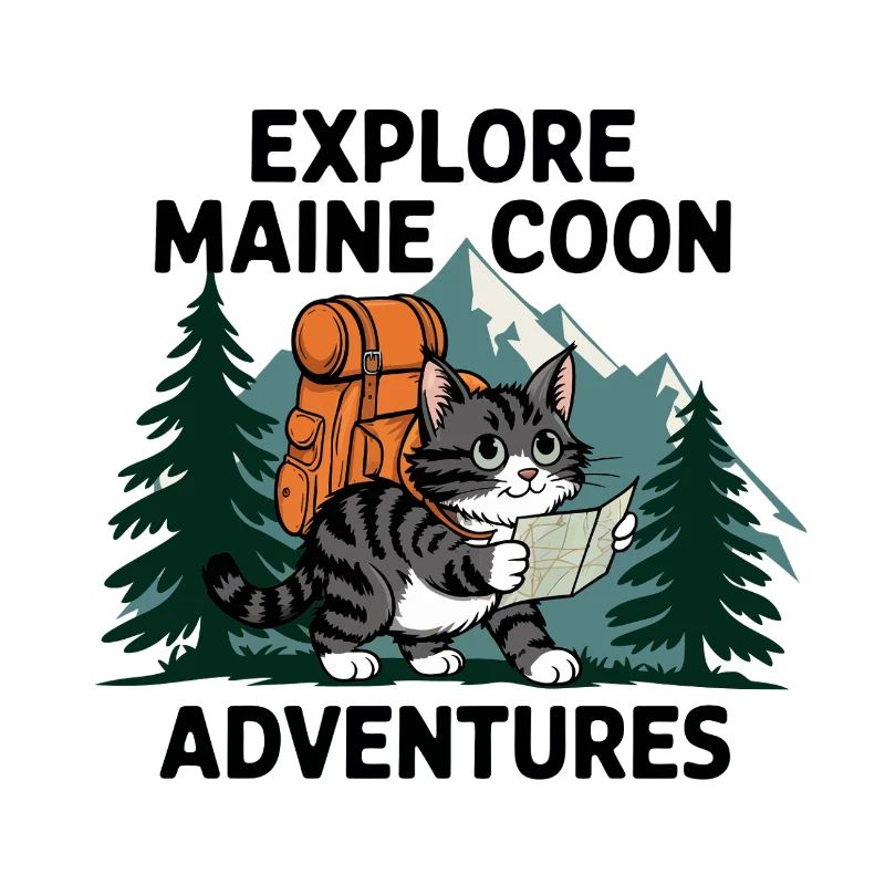 Explorer Maine Coon Adventure Imprimer