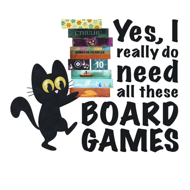 Board Game Funny Saying Cat