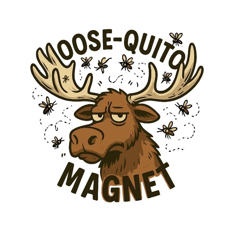 Conception d’aimant Moose Quittin