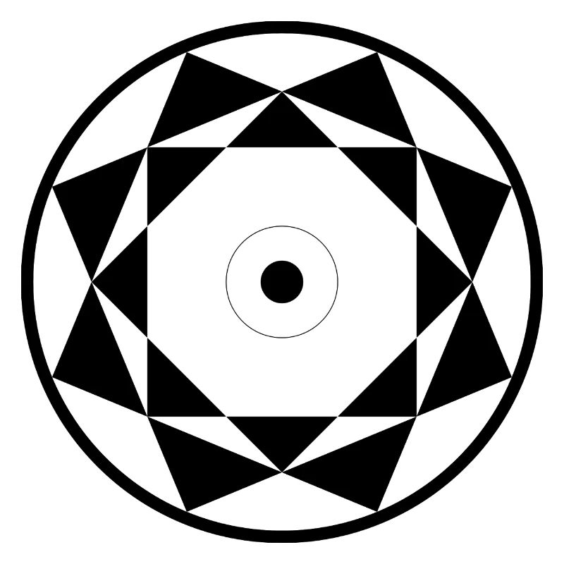 Geometric Star Mandala Design