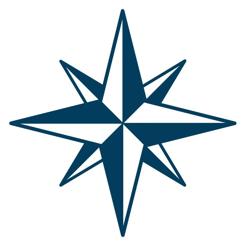 Kompassrose Symbol Design