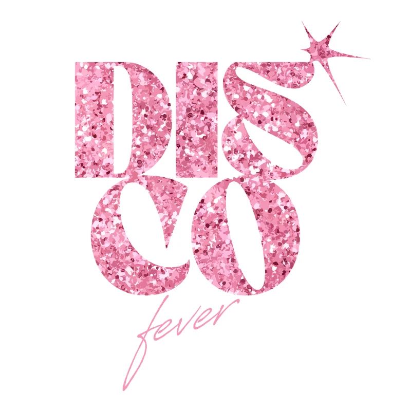 Sparkling Glitter Disco Fever Forever Design