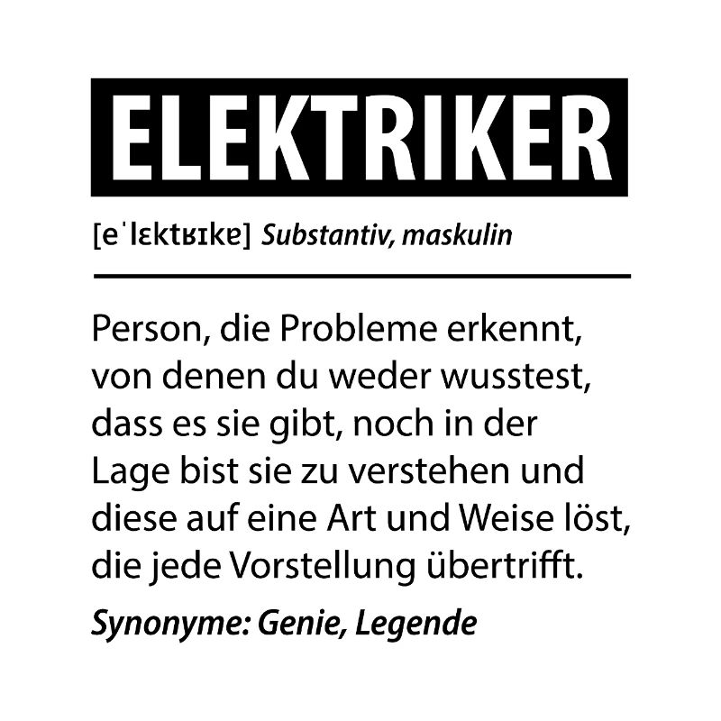 Elektriker Strom Experte Beruf Lustige Geschenk