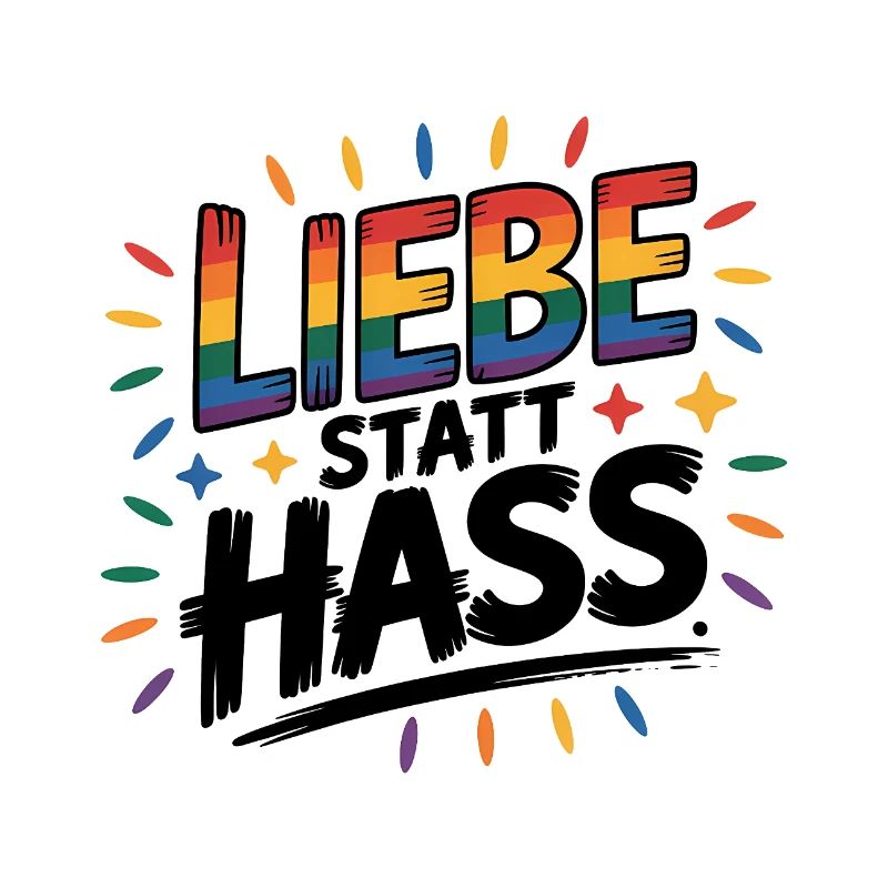 Love Instead Than Hate - Logo Cool Pride