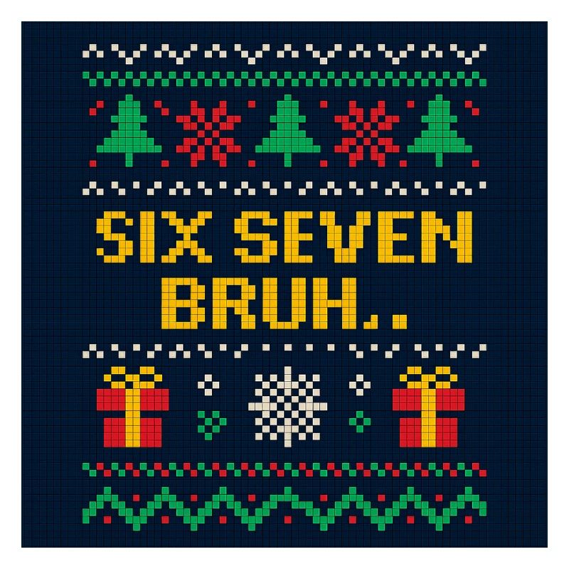 Six Seven Bruh Weihnachtsstrick
