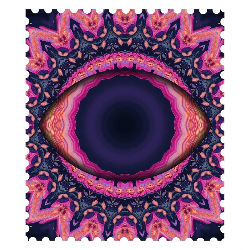 Psychedelisches Augenmandala
