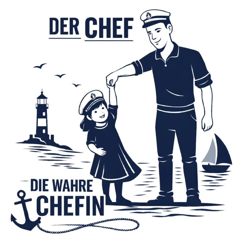 Chef Chefin Papa Tochter Partnerlook Geschenk