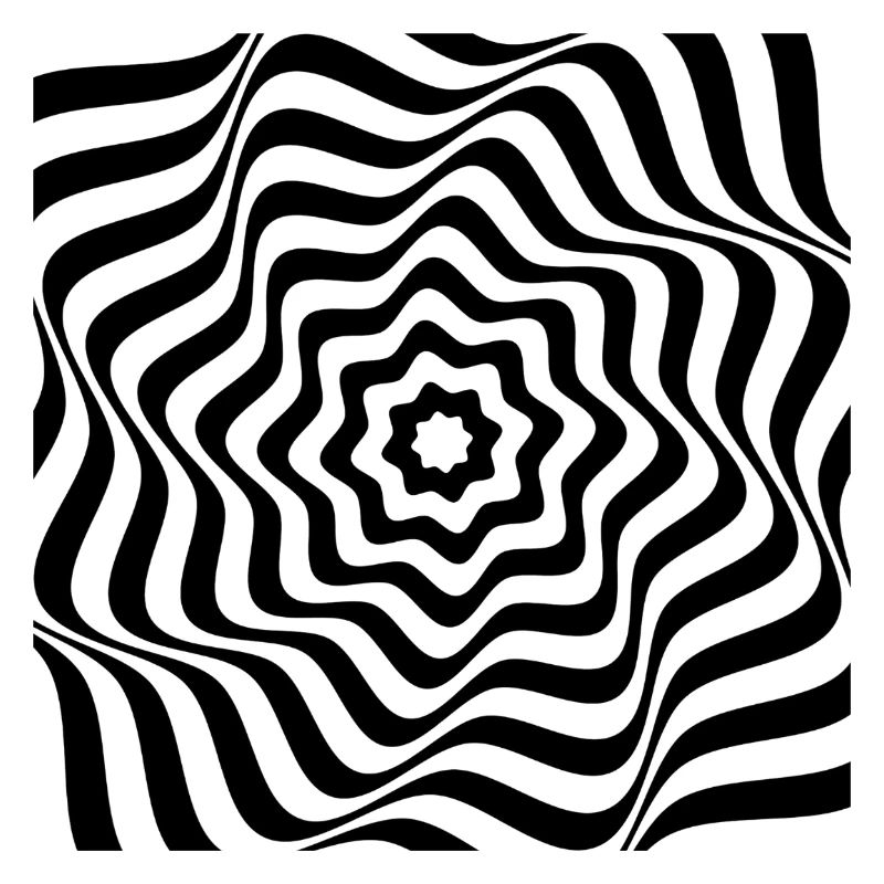 Hypnotic Black Spiral Pattern