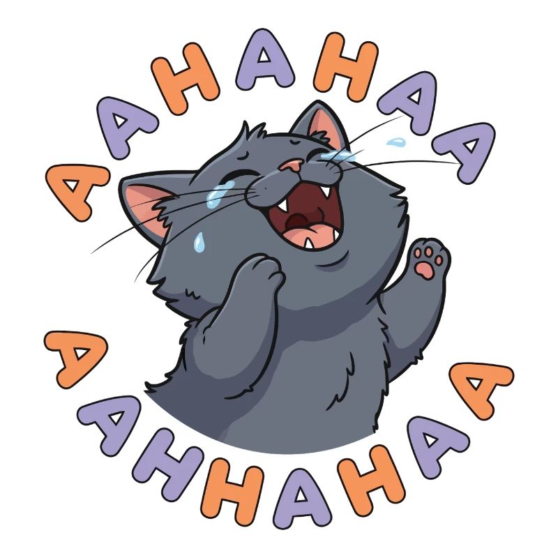 Lachende Katzenexplosion