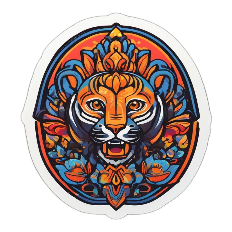 Tiger Colorful Mandala