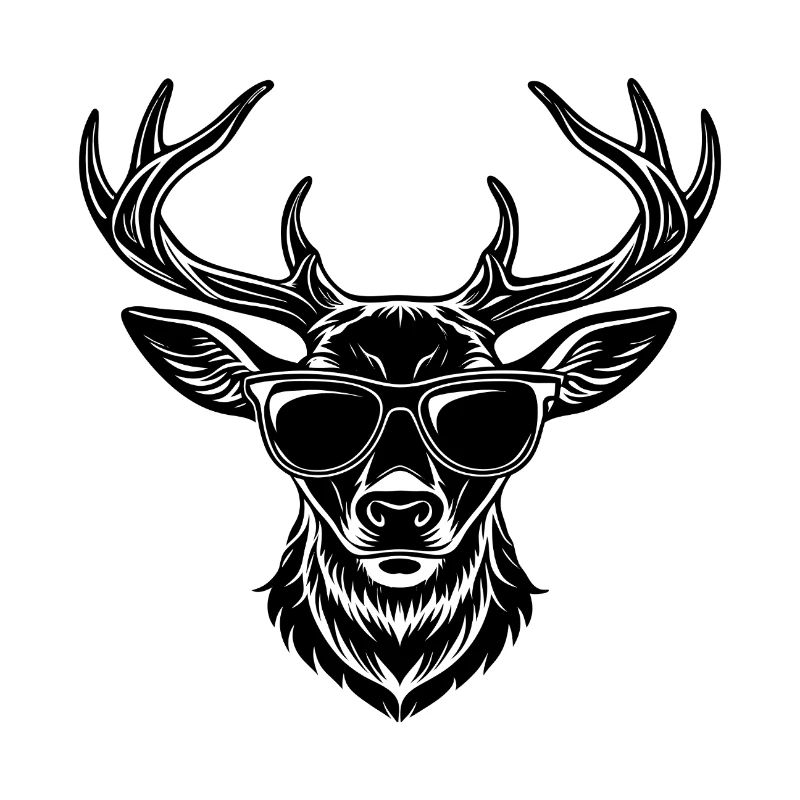 Hirschkopf-Sonnenbrille