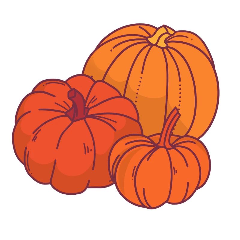 Citrouilles style dessin animé