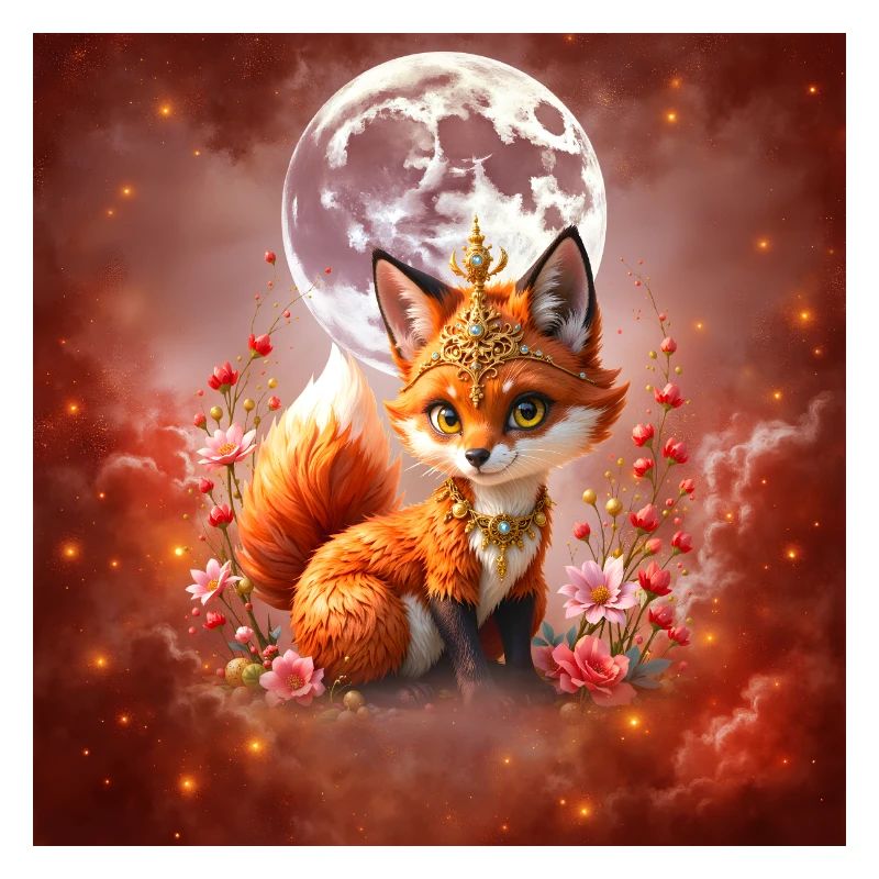 Lunar Fox mit Juwelen