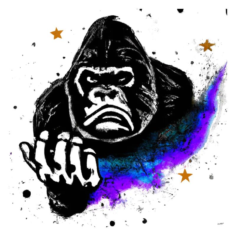 Gorilla Nebula | KI Kunst | AI generated Art