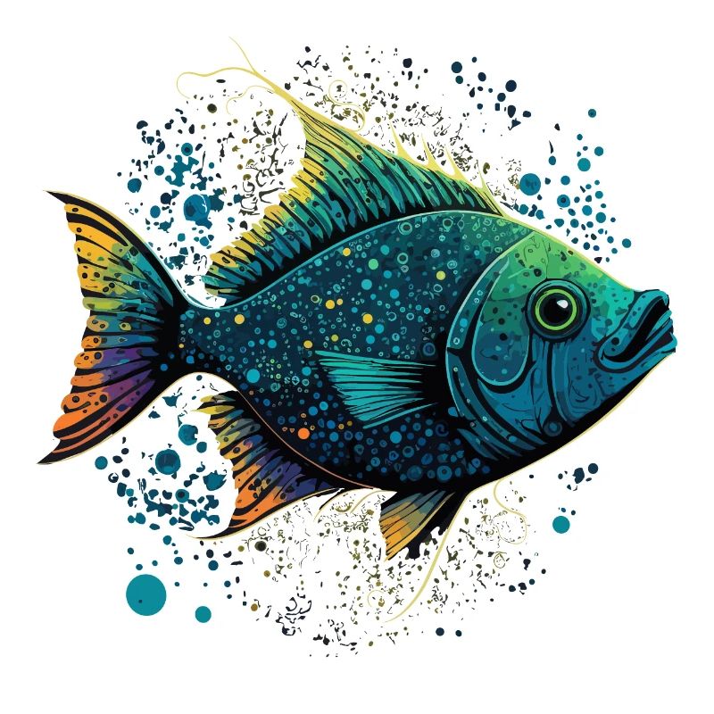 Poisson à la bouche ouverte