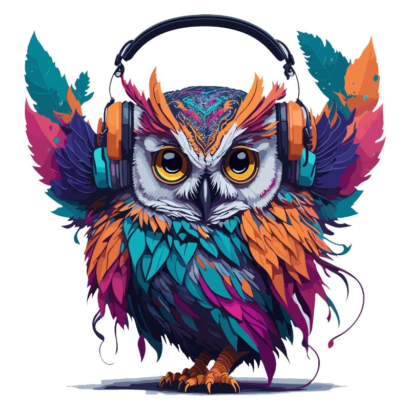 Kopfhörer Eule