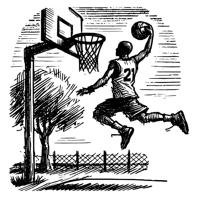 Dunk de basketteur