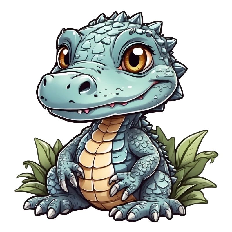 kleiner süßer Alligator