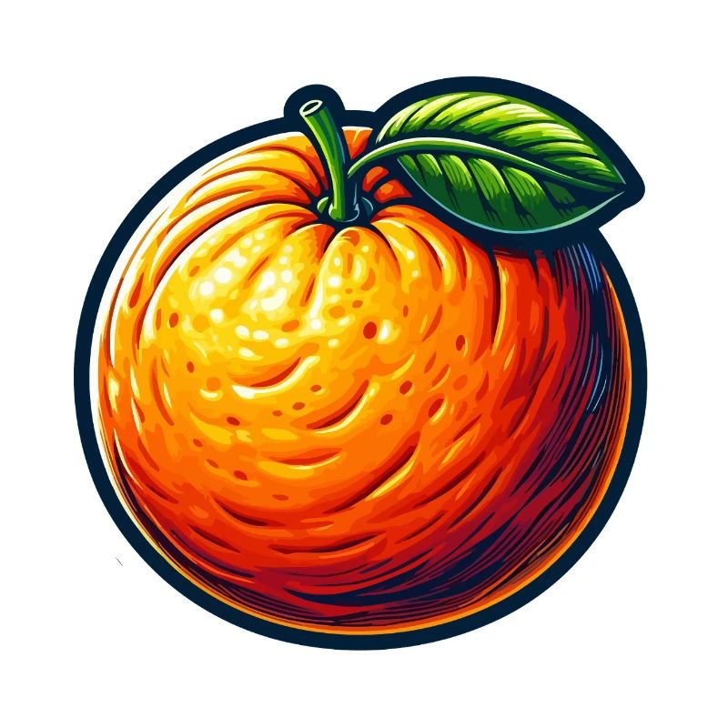 Orange Illustrée Colorée