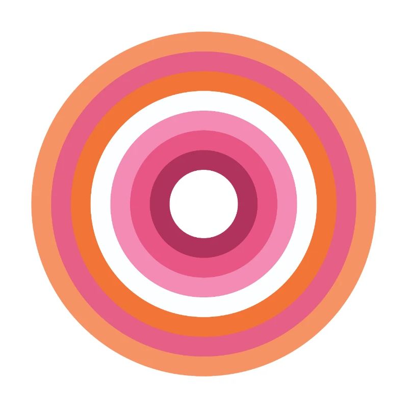 Palette Concentric Ring Lesbienne LGBTQ