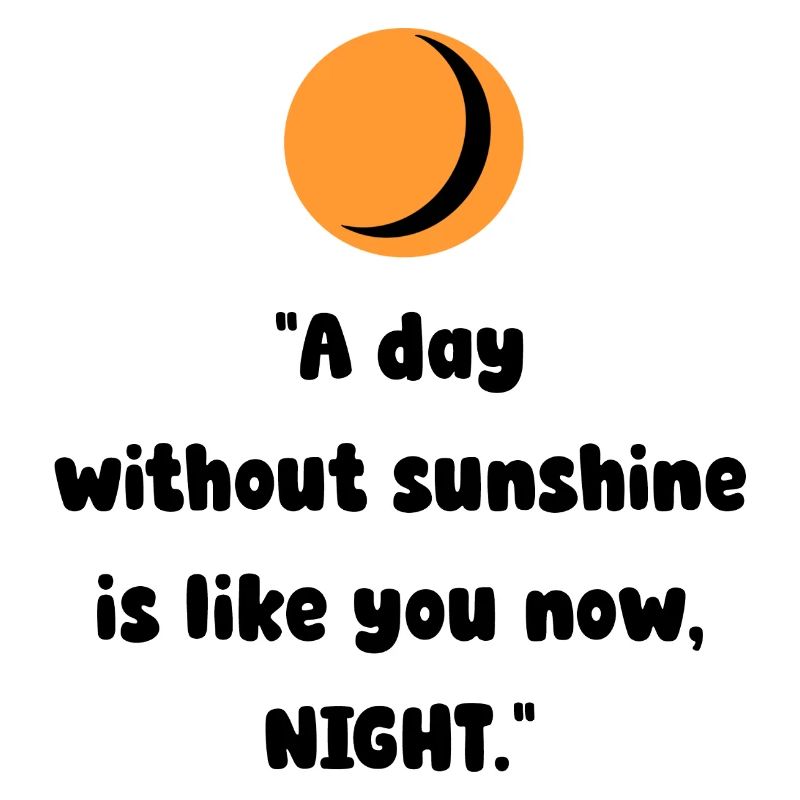 Orange Moon Silhouette