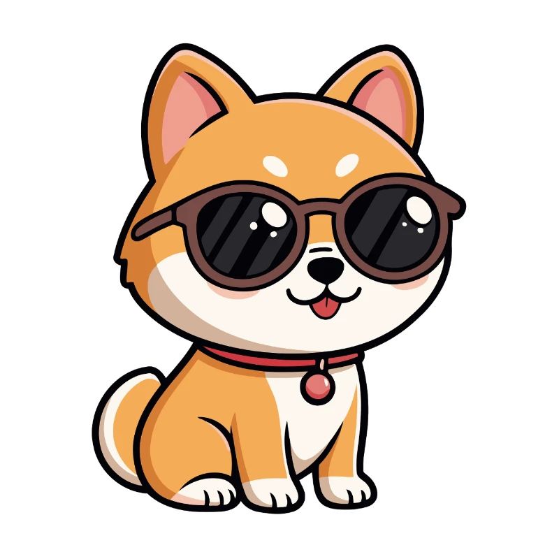 Chiot orange lunettes soleil
