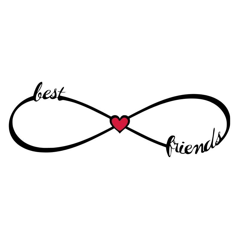 best friends forever BFF beste Freunde Infinity 8