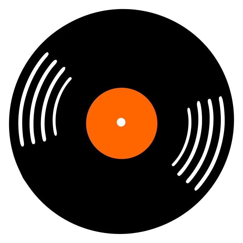 Disque vinyle rétro