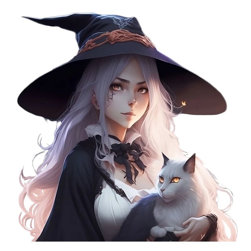 Sorcière de style anime