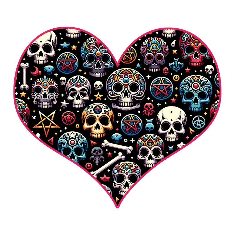 Buntes dekoratives Skullmuster
