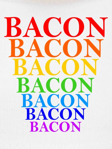 Regenbogen Bacon Stapel Design