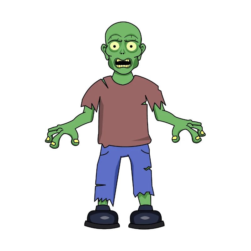 Zombie effrayé