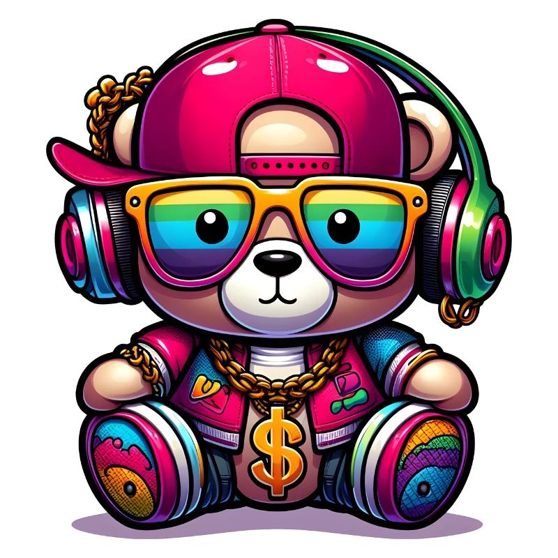 Bunter Teddybär