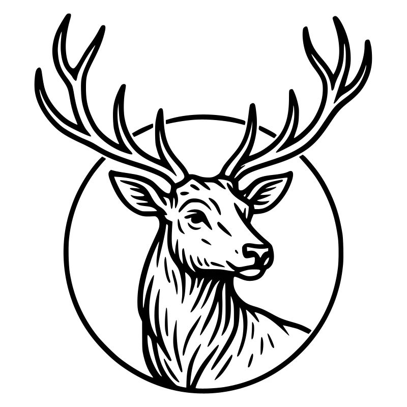 Large, deer