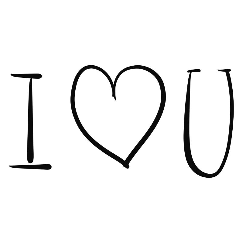 herz ich liebe dich text symbol