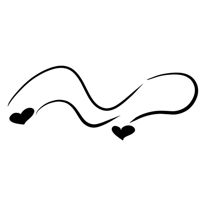 hearts pattern wave line curve