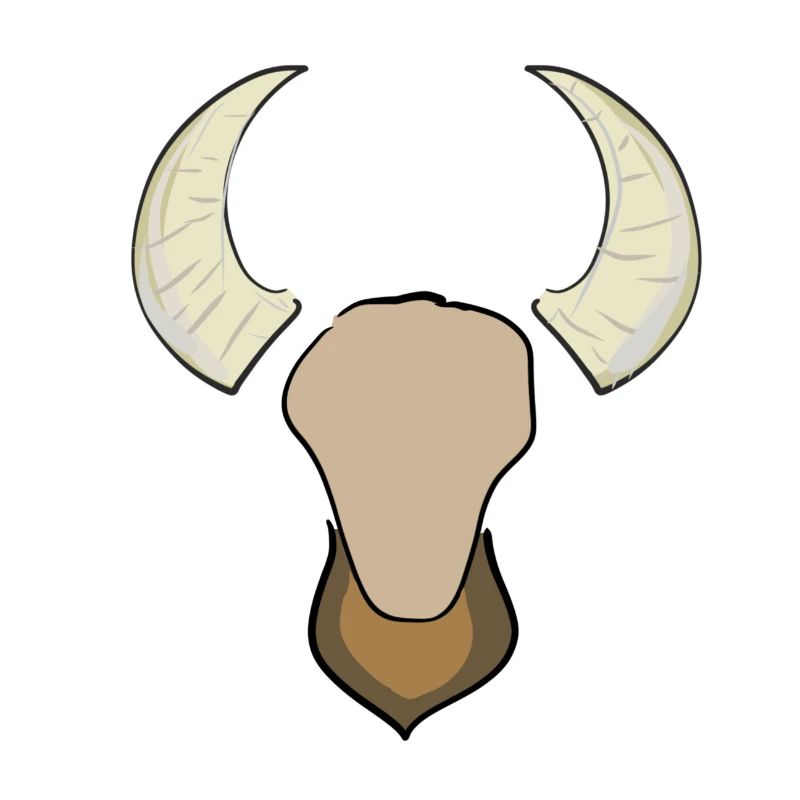 tier widder bulle hörner symbol