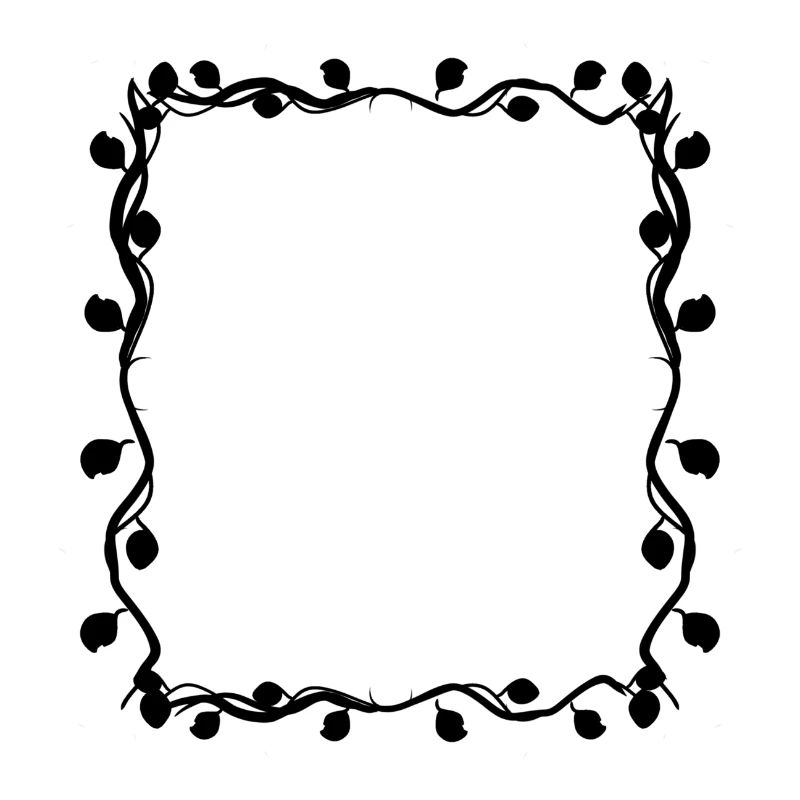 Leaves Square Branches Frame Square