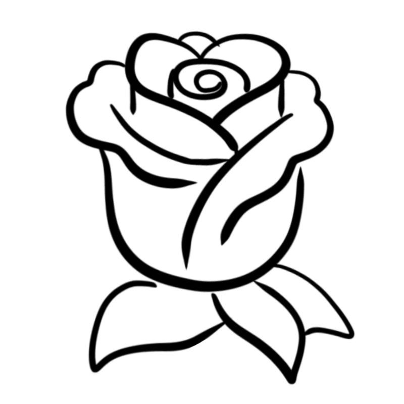 Symbole de floraison Forme Rose Plante