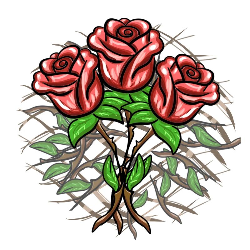 Crosses Pattern Cross Plants Roses